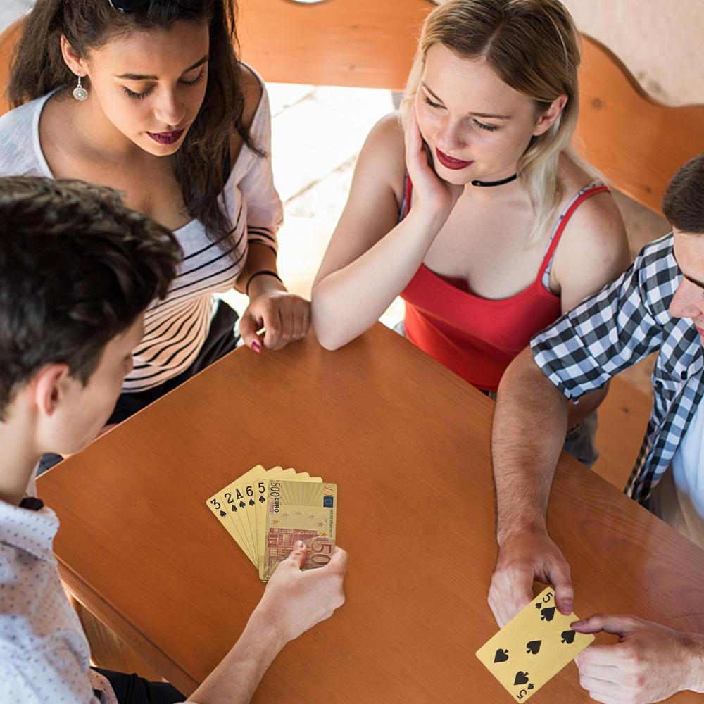 Standard Playing cards with Euros dollar style - headwatergames