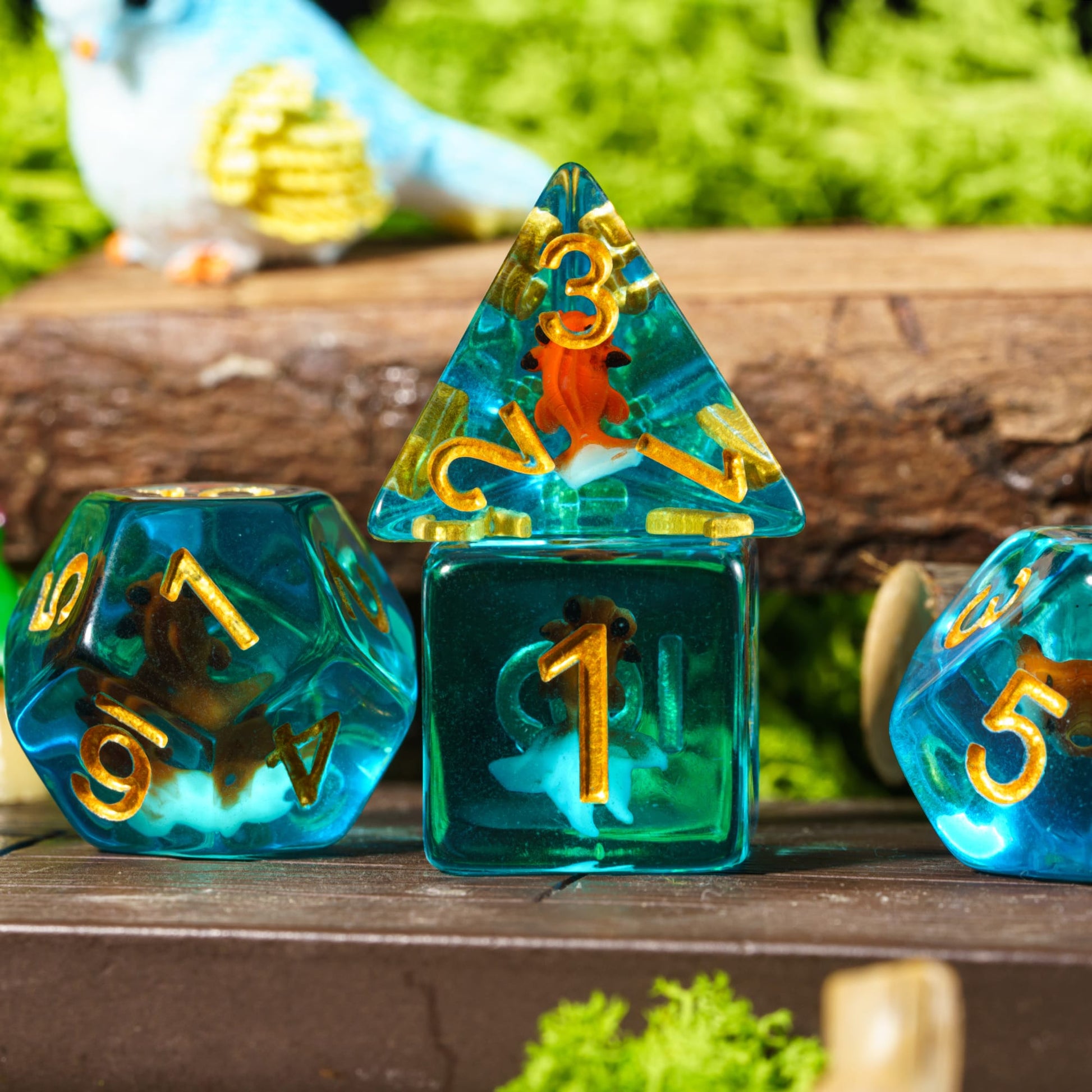 Animal D&D Resin Dice 7Pcs/Set - headwatergames