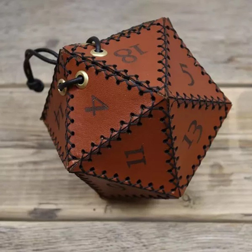 Leather D&D Dice Bag - headwatergames