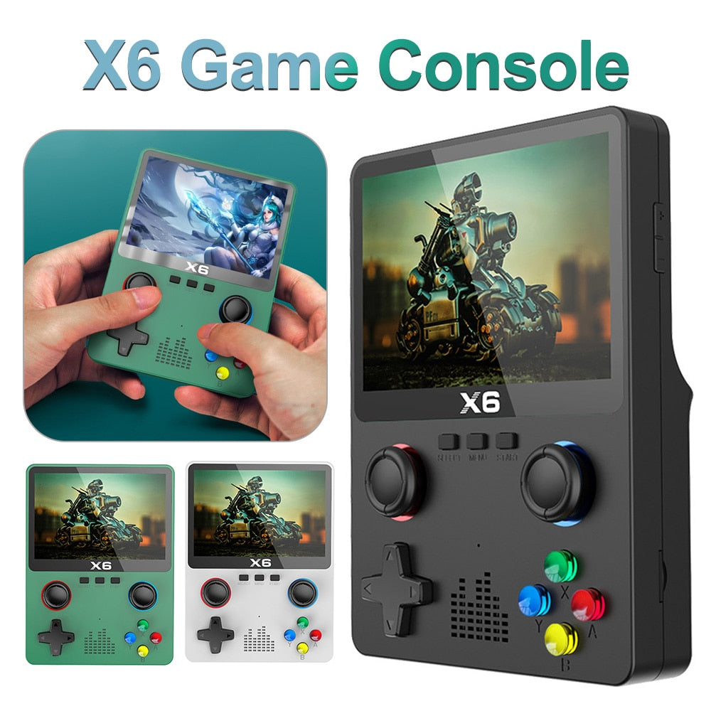 X6 Portable Handheld Game Console - headwatergames