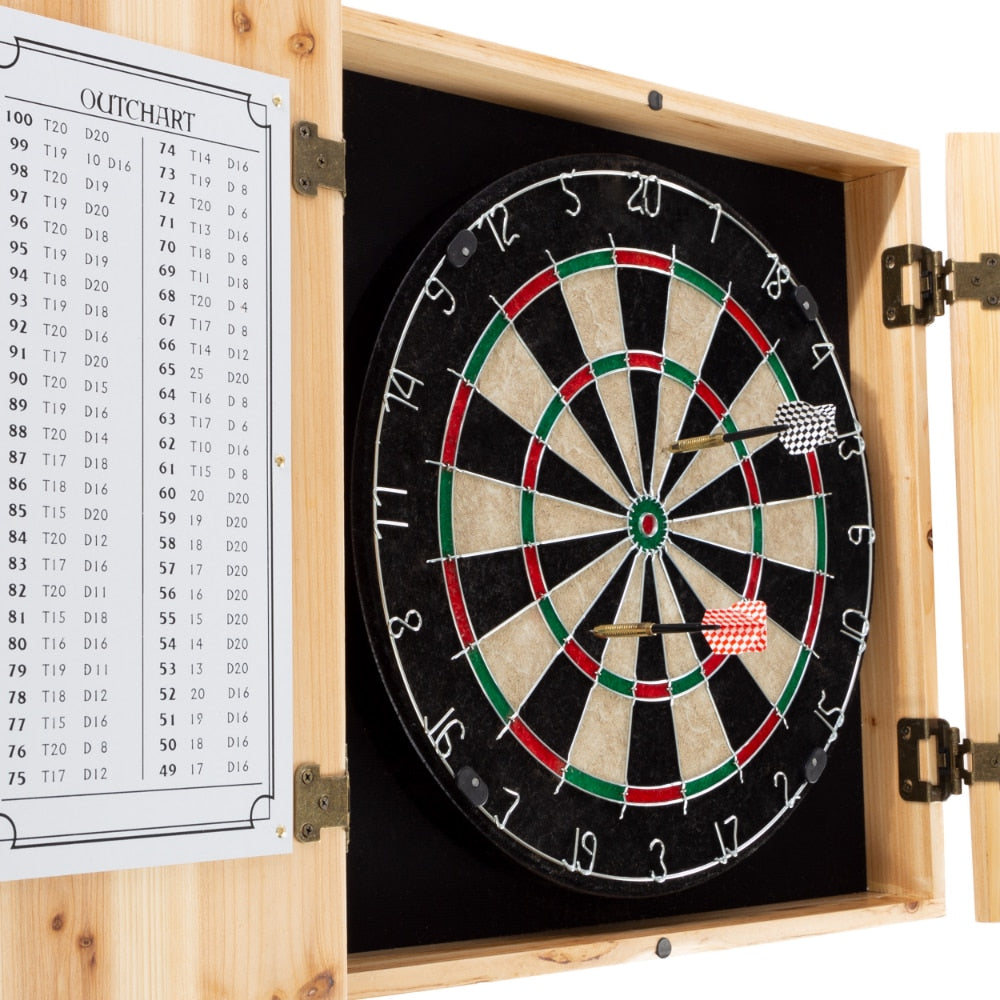 Trademark Games Dart Board Cabinet Set - headwatergames