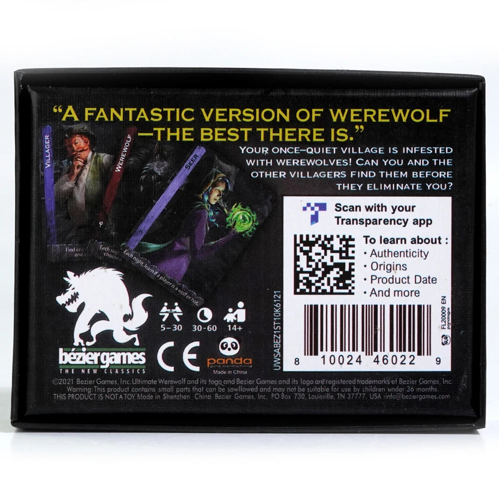 Ultimate Werewolf Revised Edition Card Game