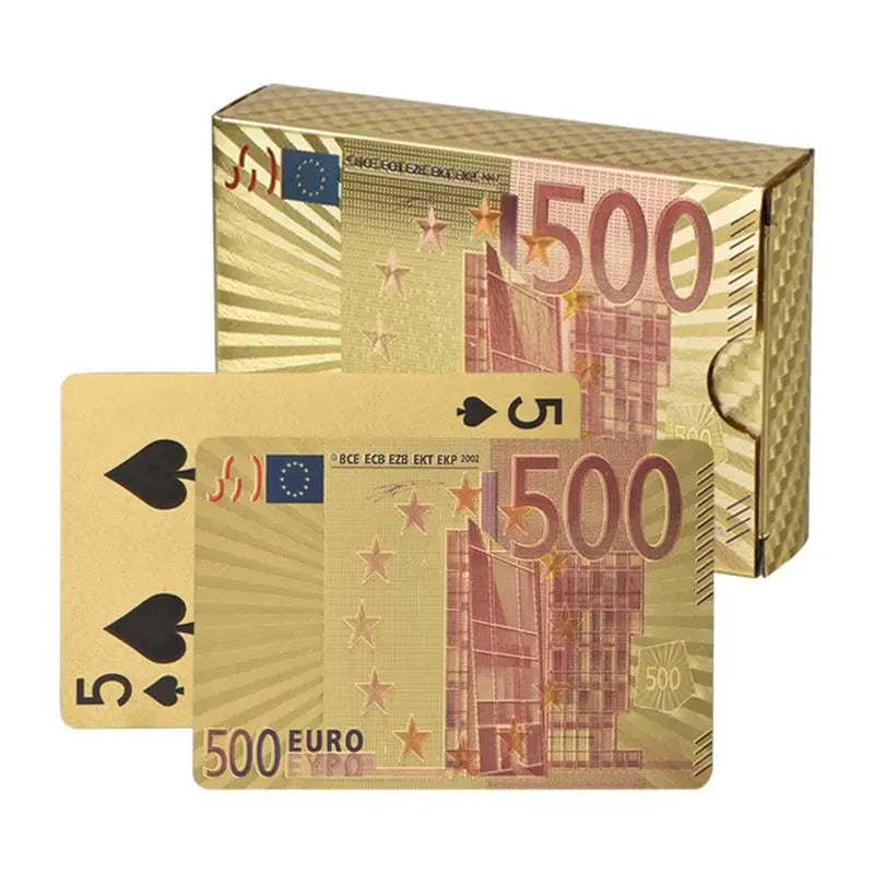 Standard Playing cards with Euros dollar style - headwatergames