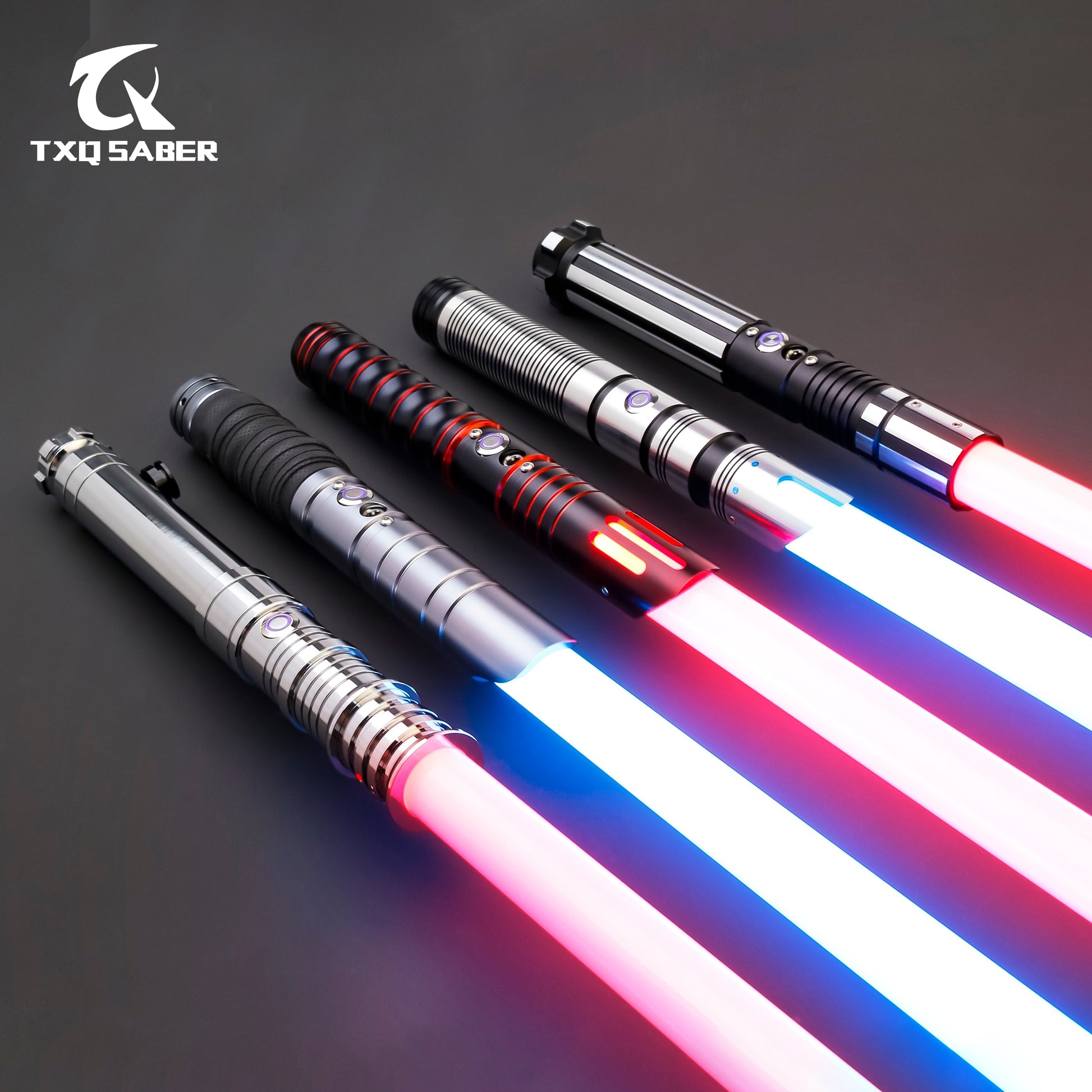 Neo Pixel RGB Smooth Swing Metal Hilt for Heavy Dueling lightsaber - headwatergames