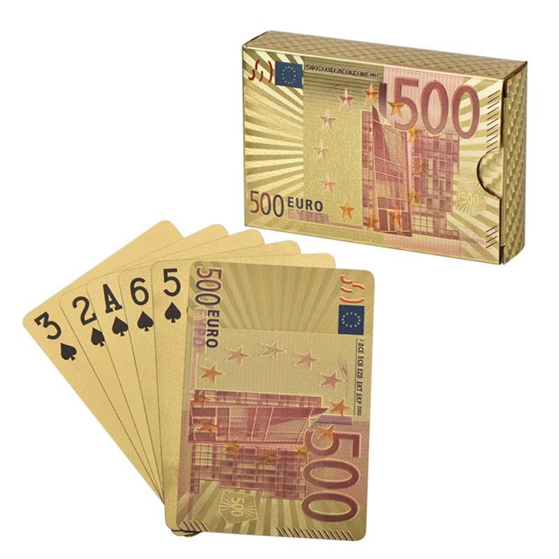 Standard Playing cards with Euros dollar style - headwatergames